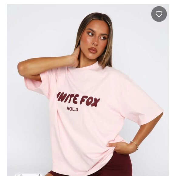 Pink white fox shirt - Picture 1 of 5